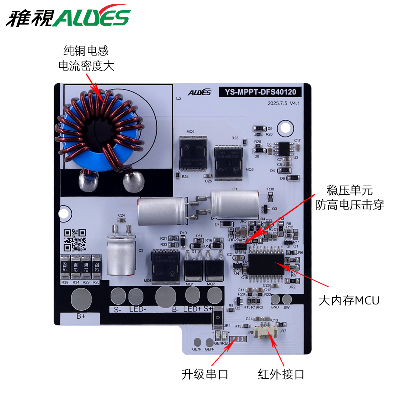 MPPT太阳能升压控制器DFS40120