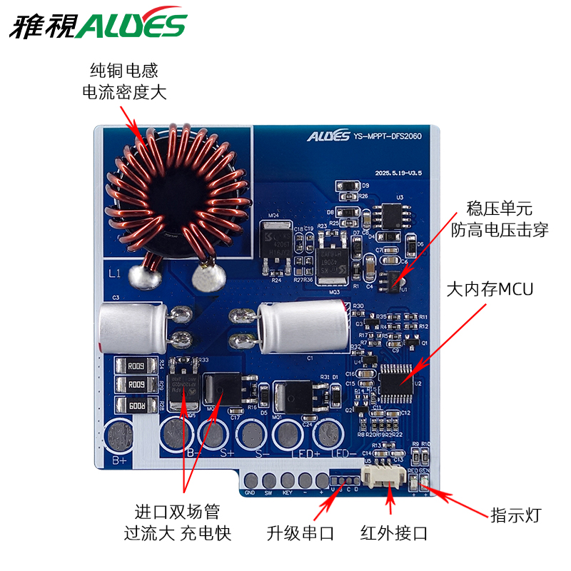 MPPT太阳能升压控制器DFS2060