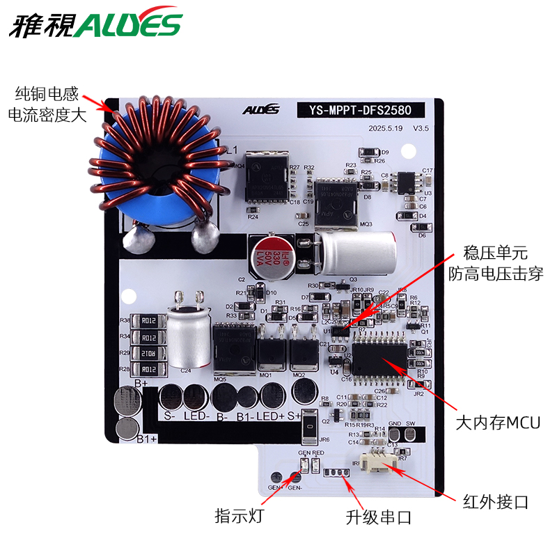 MPPT太阳能升压控制器DFS2580
