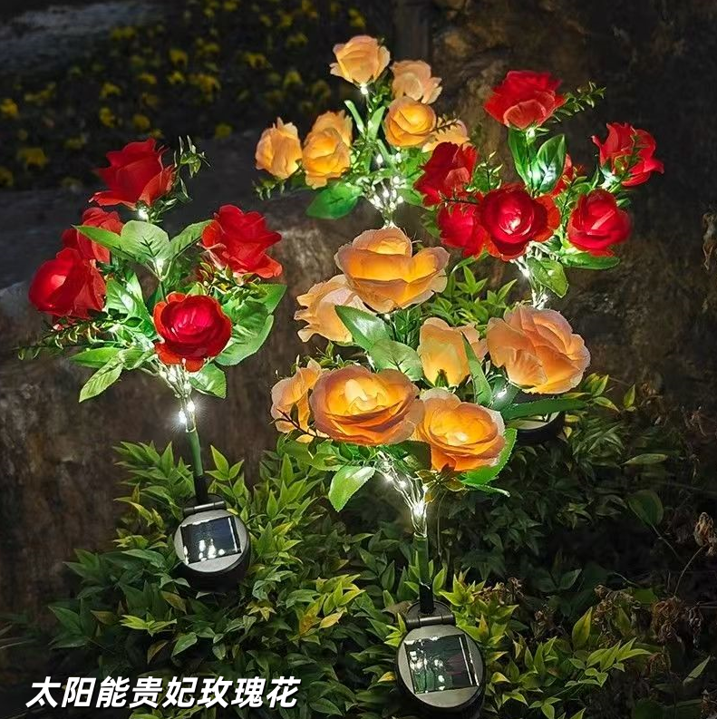 太阳能贵妃玫瑰花
