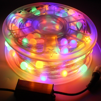 Spherical colorful cute atmosphere LED string lights