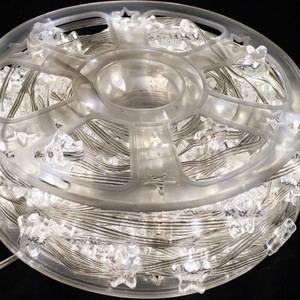 Pure white star decorative LED string lights