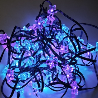 Shopping mall birthday party colorful string lights