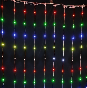 Long hanging curtain color changing waterfall string lights
