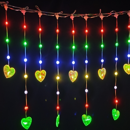 Christmas and New Year festive decorative string lights