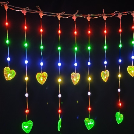 Christmas and New Year festive decorative string lights