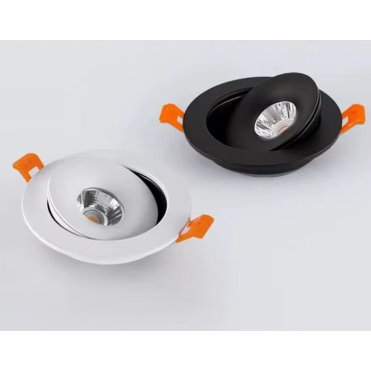 LED embedded spotlight with black and white color for household use