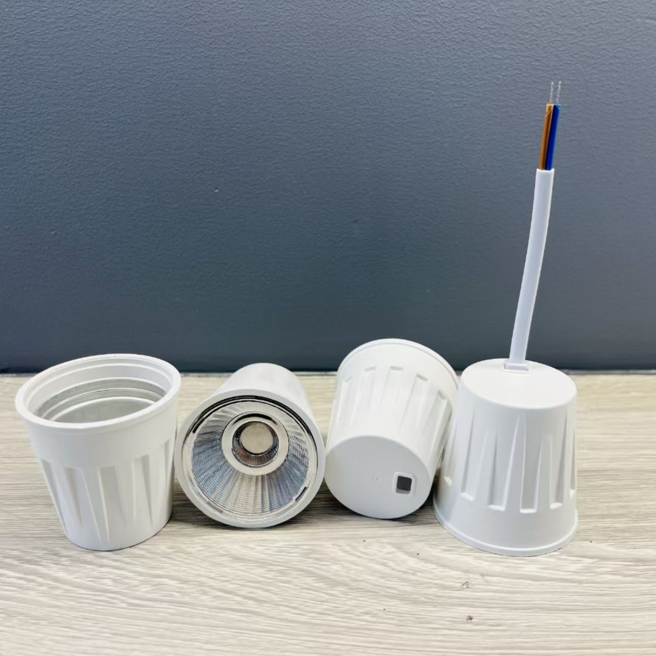 LED surface mounted spotlight kit without hole opening angle adjustment