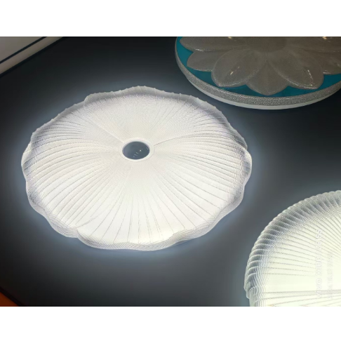 Circular non perforated ceiling mounted aisle light