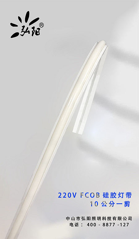 220V FCOB 硅胶灯带