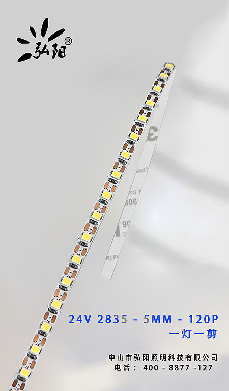 24V-2835-5MM-120P 一灯一剪