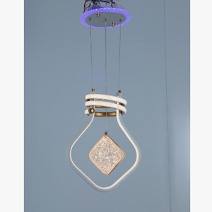 Artistic Chandelier with Diamond Crystal Light Bulb Design