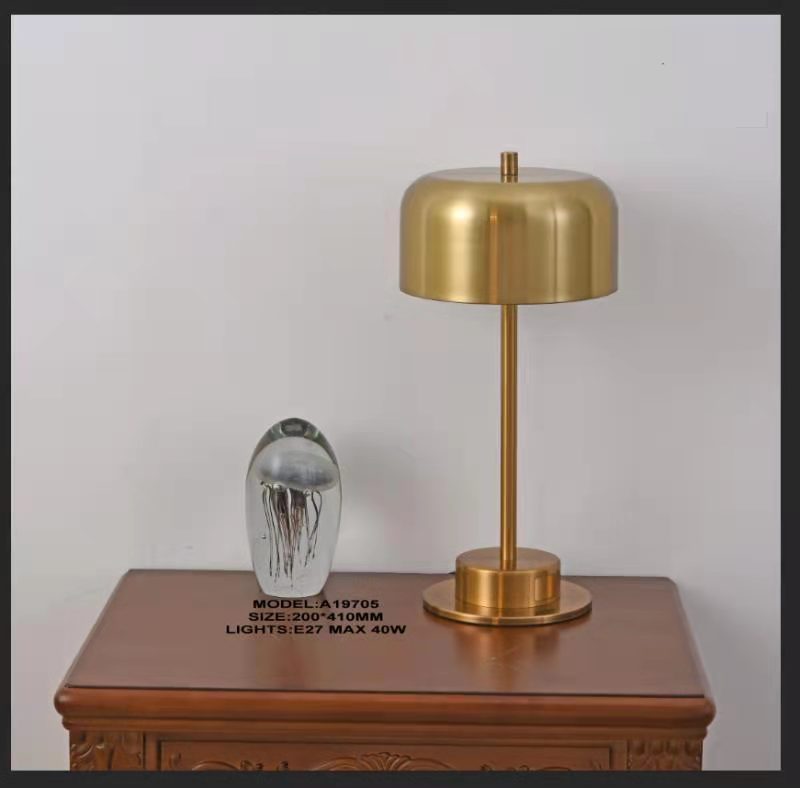 欧美式轻奢卧室床头全铜台灯