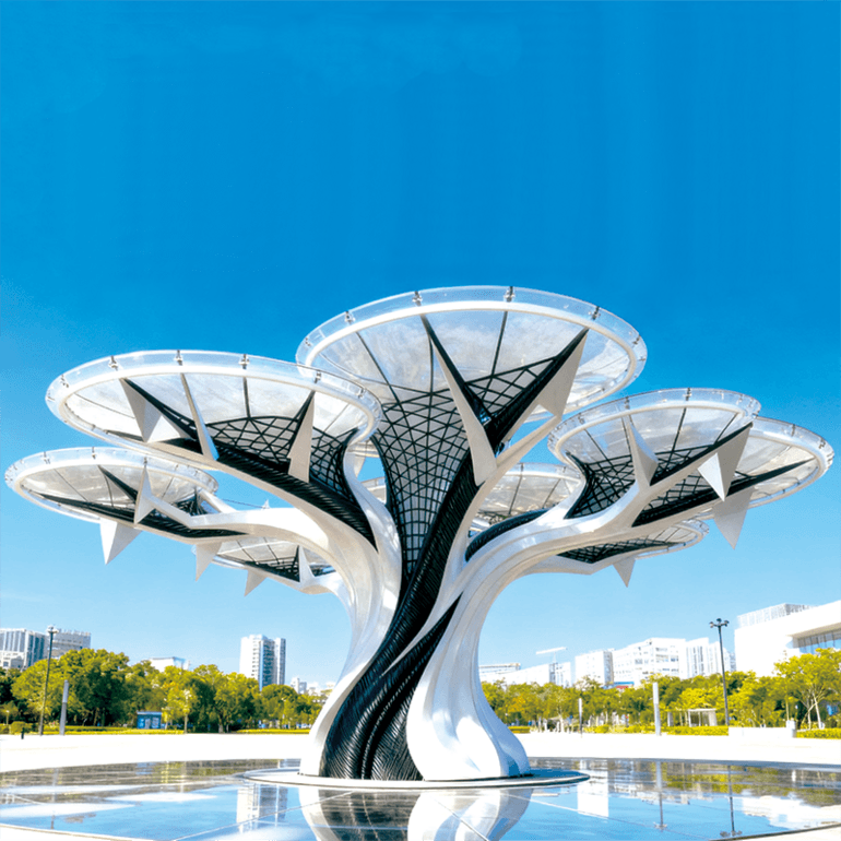 “科技树” 景观灯，炫彩未来感造型，点亮地标艺术打卡适合景区