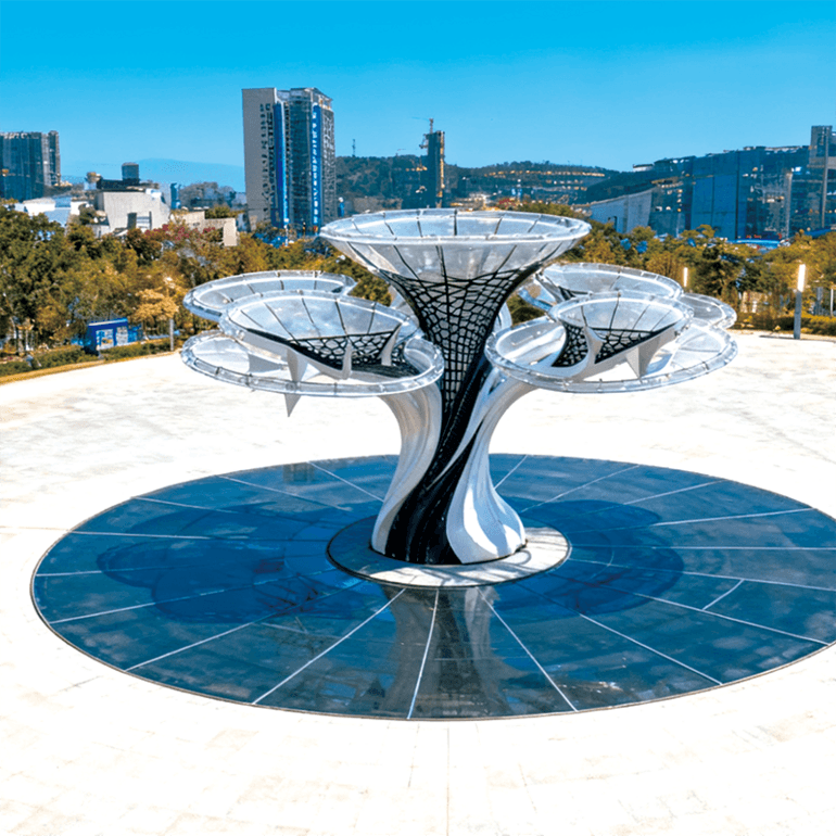 “科技树” 景观灯，炫彩未来感造型，点亮地标艺术打卡适合景区