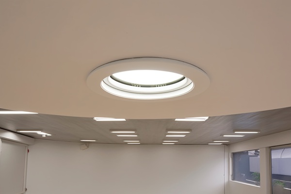 White Round Ceiling Lights Make Spaces Brighter and More Inviting