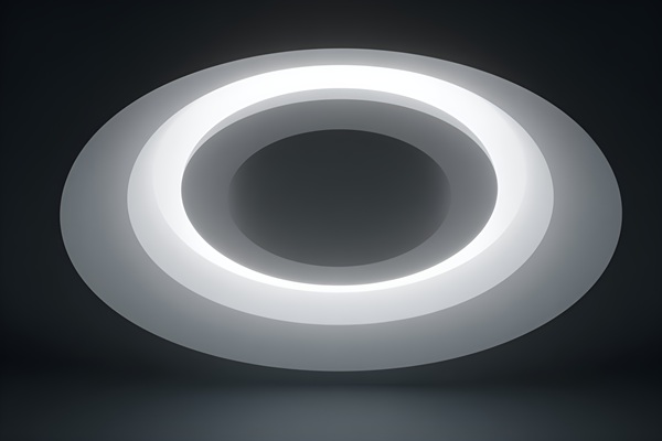 Is a minimalist circular ceiling-mounted flat light stylish enough?