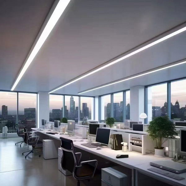 室内简约方形长条吊灯