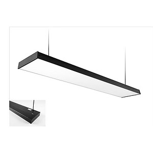 Popular black minimalist rectangular chandelier
