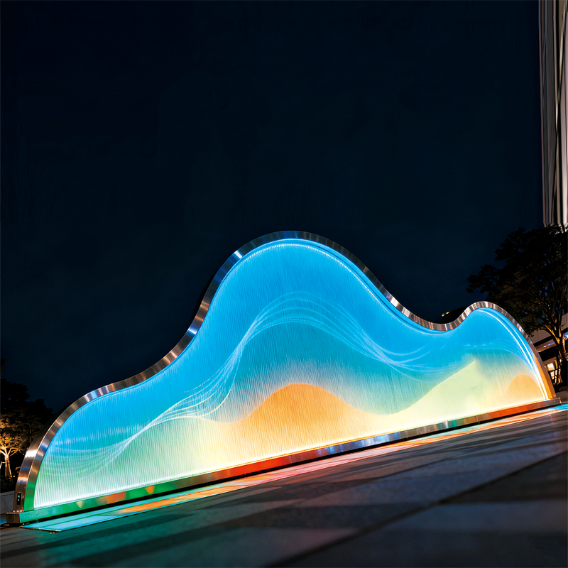 波浪之姿解构光影美学，为街区广场打造吸睛焦点，尽显格调与品味
