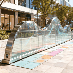 波浪之姿解构光影美学，为街区广场打造吸睛焦点，尽显格调与品味