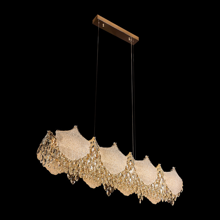 现代树叶长条吊灯