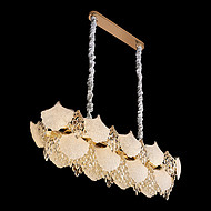 Modern leaf-shaped chandelier