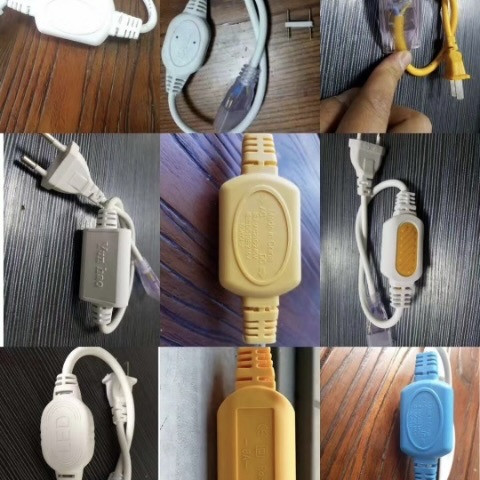 LED single-row/double-row light with plug