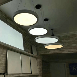 圆形简约吊灯白色