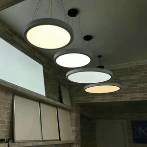 圆形简约吊灯白色