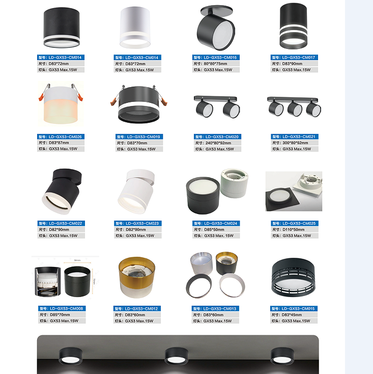 High-end design-sensory LED spotlights