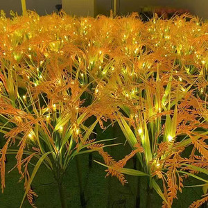 田园防水仿真小麦草坪灯