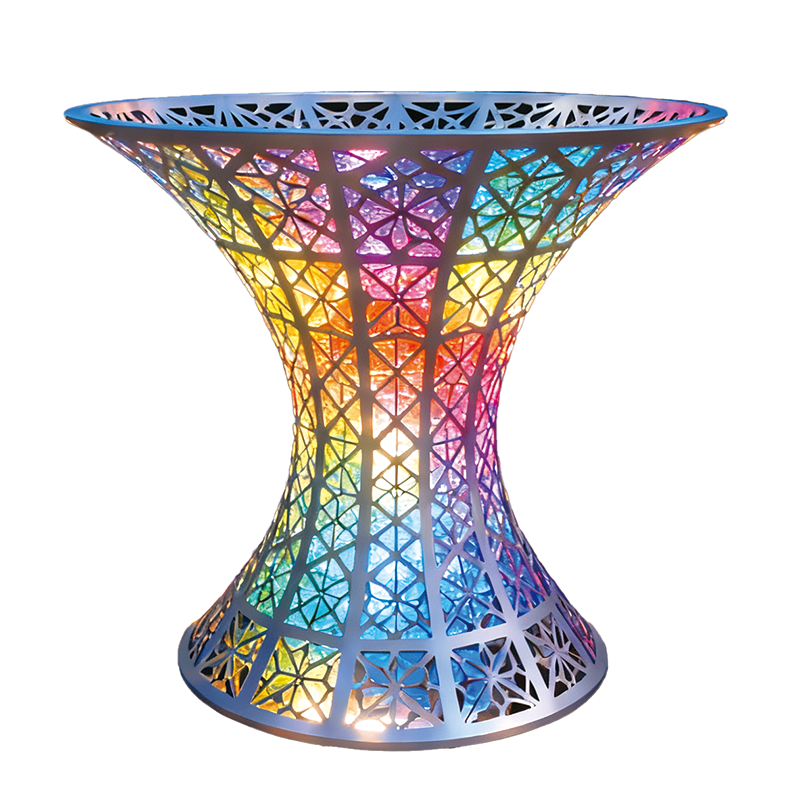 炫彩棱心圣杯景观装置适合广场公园、旅游景区、游乐场、文创街区