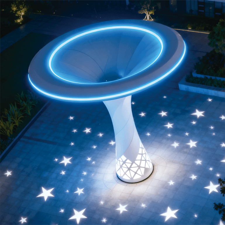 星穹旋音景观装置，适合城市公园、户外艺术广场、户外艺术广场