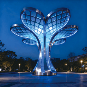 幻蓝树冠景观，适合公园、广场、旅游景区、文创艺术街区 / 产业