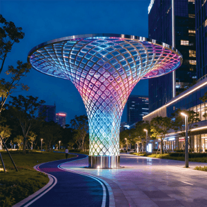 霓笼火舍景观装置，适合公园、商业街道、旅游景区、文艺街区等地