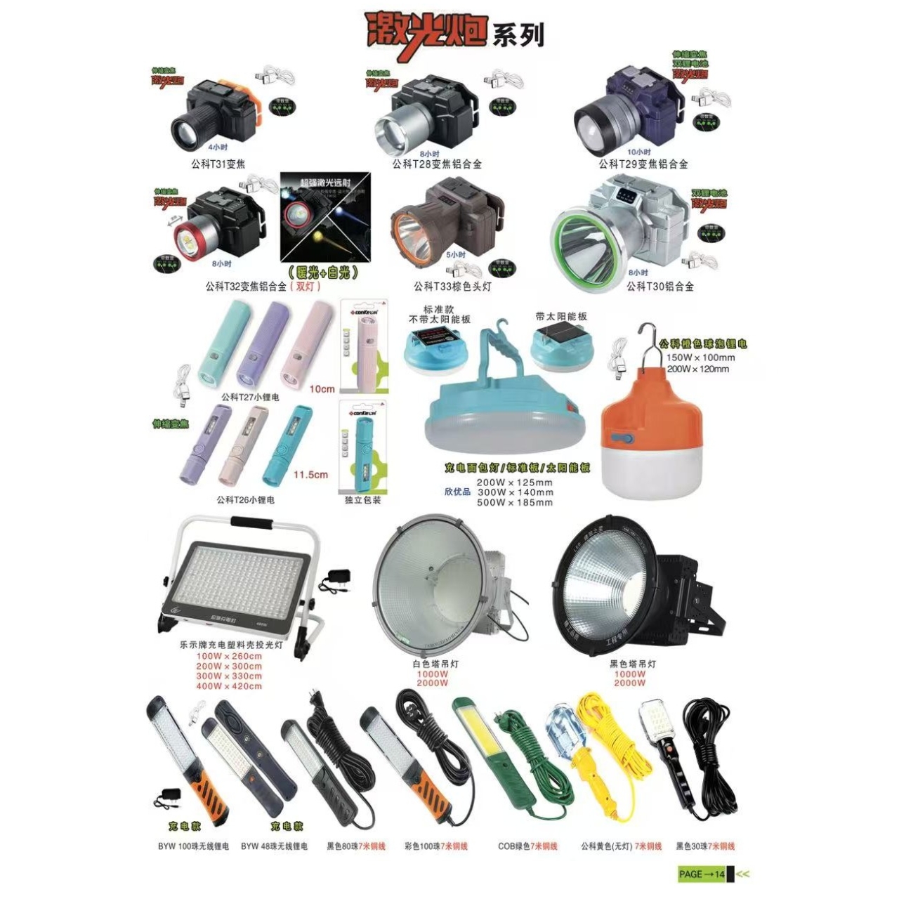 Laser Cannon Series: Floodlights, Pendant Lights, and Headlamps