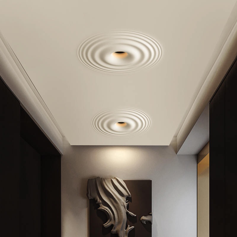 Recessed Water Ripple Home Gypsum Lamp