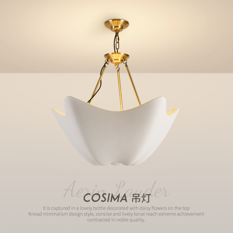 French Retro Villa Gypsum Chandelier