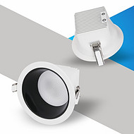 LED embedded concealed deep anti glare down light