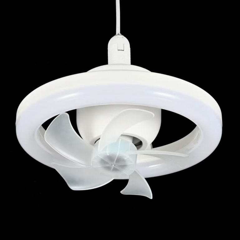 Screw mouth super bright bright circular integrated fan light