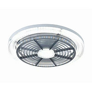 Tri color universal crystal fan light for household energy-saving