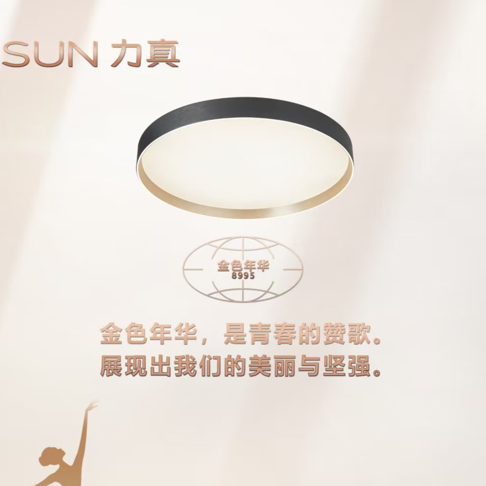 New round warm ceiling lamp