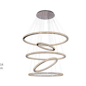 Duplex building light luxury simple chandelier