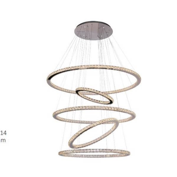 Duplex building light luxury simple chandelier