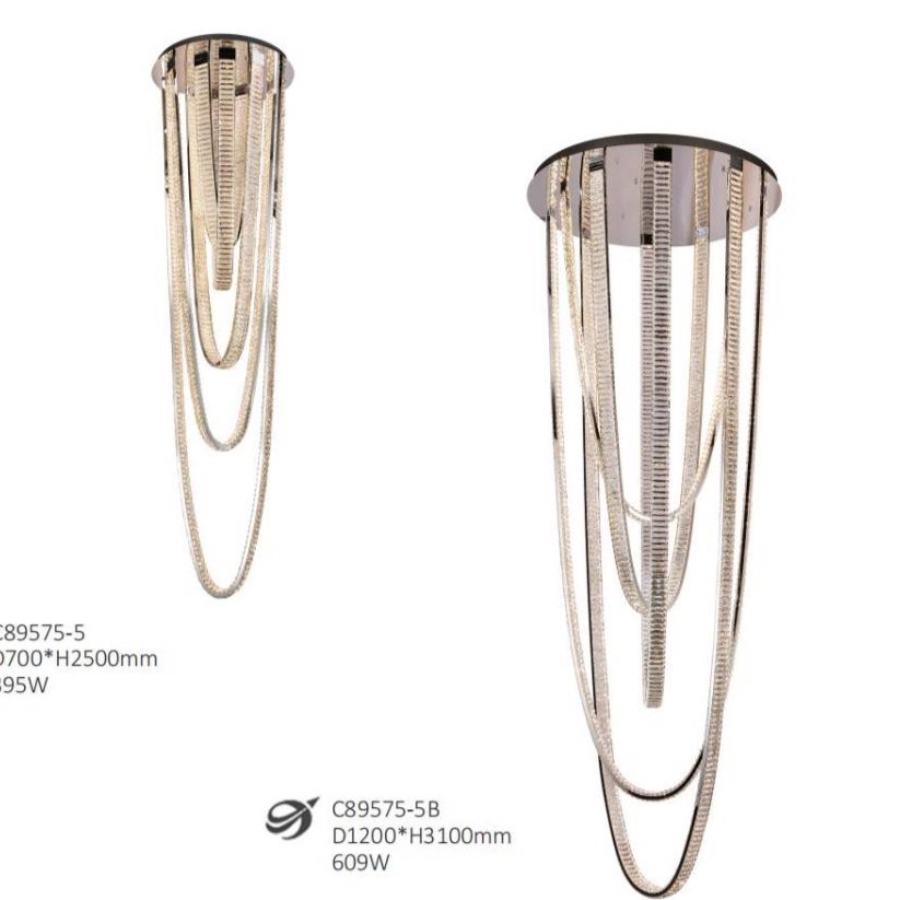 New high-end crystal chandelier