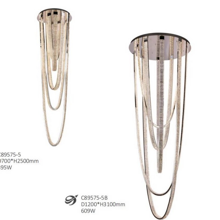 New high-end crystal chandelier