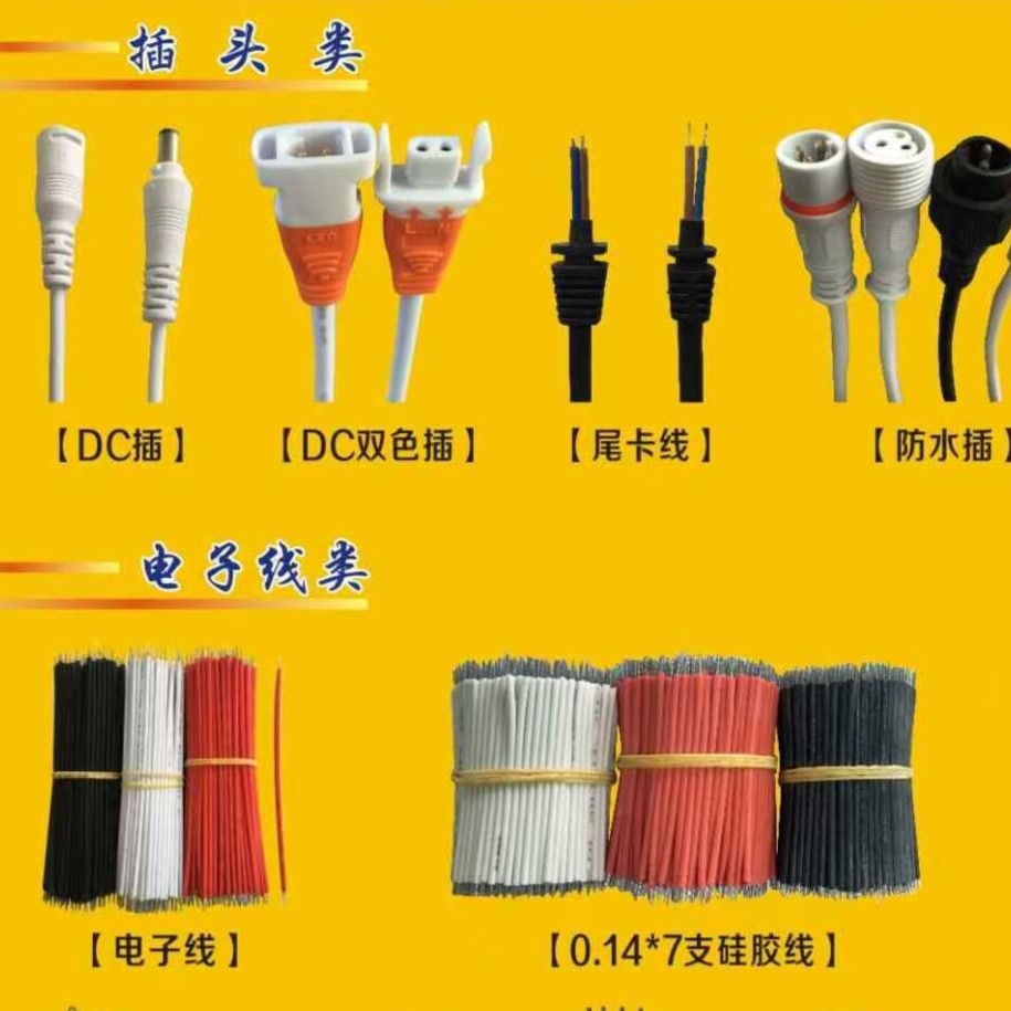 Plug durable waterproof wire