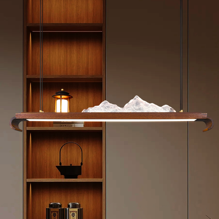 New Chinese walnut chandelier