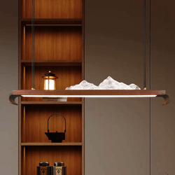 New Chinese walnut chandelier